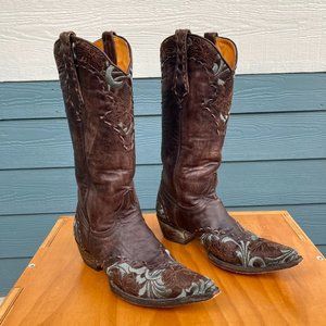 Old Gringo Erin Chocolate Cowboy Boots 13" - Size 7